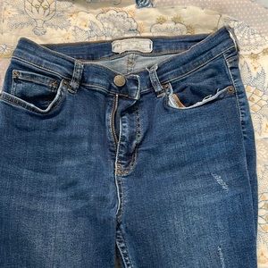 Free People Fringe bottom Jeans